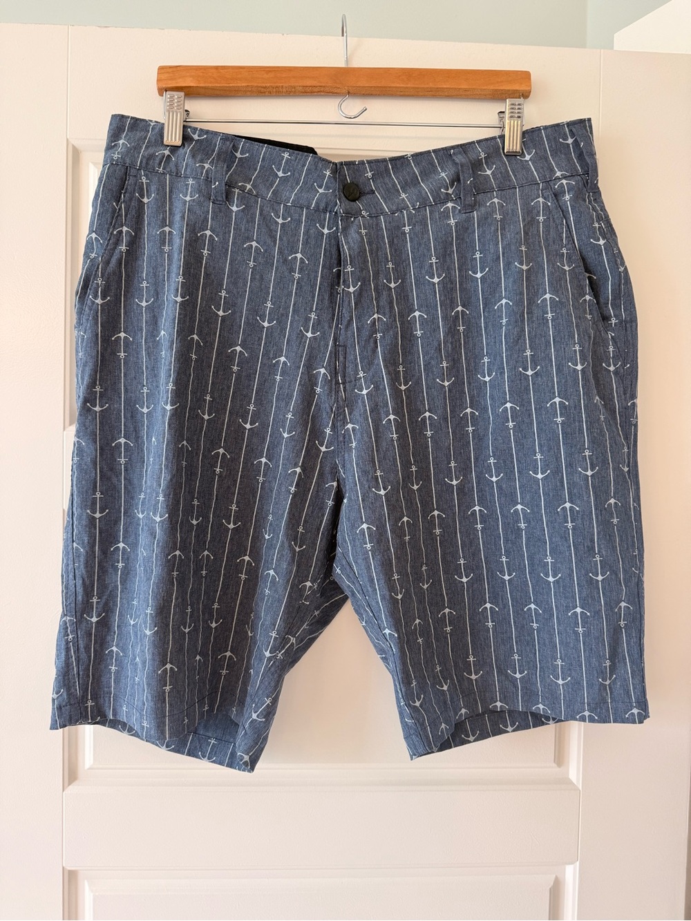 Men's Trunks brand Anchor Print Blue Shorts size 36